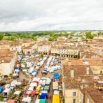 Bazas - marché place de la cathédrale