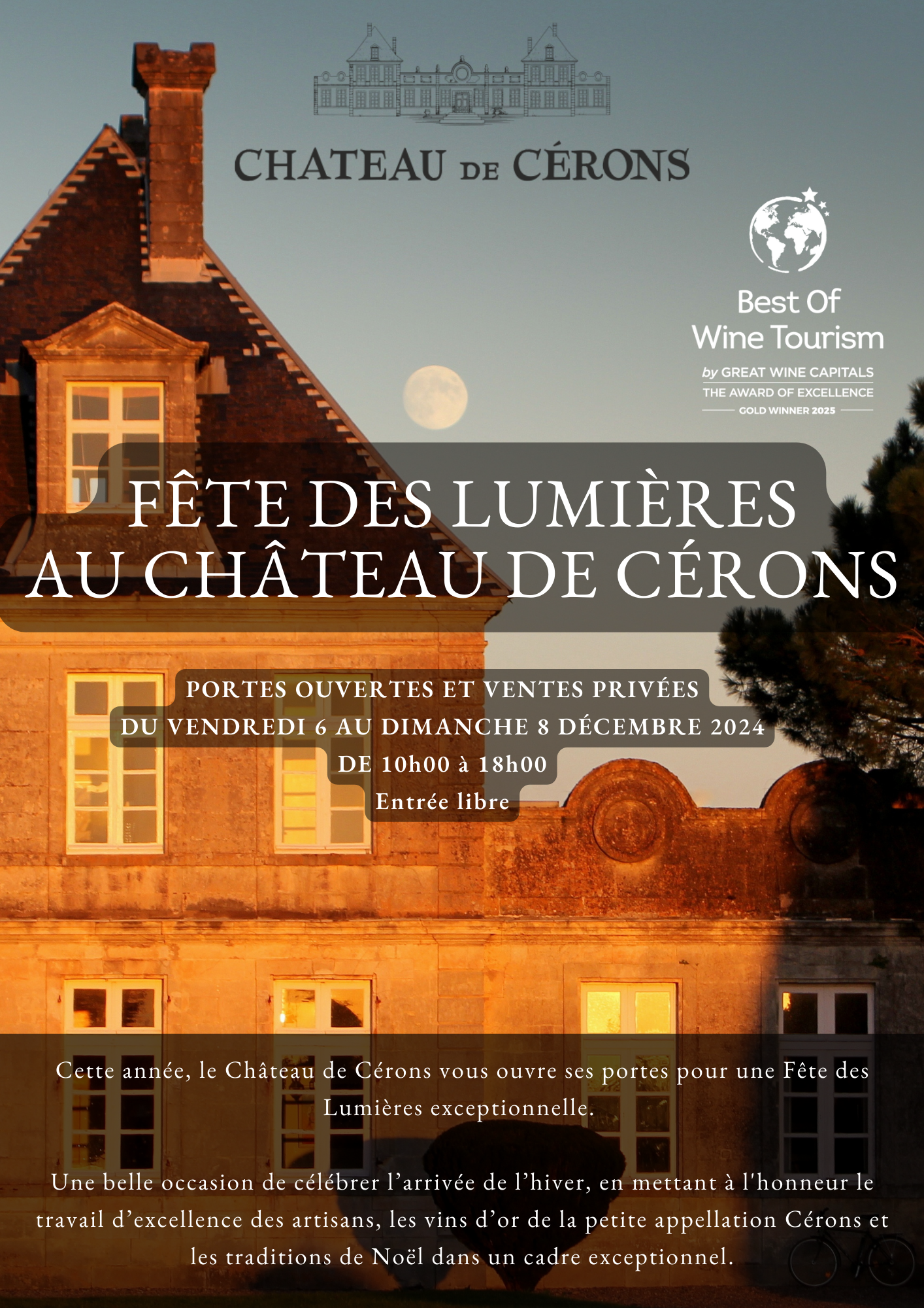 fête des lumières château de Cérons